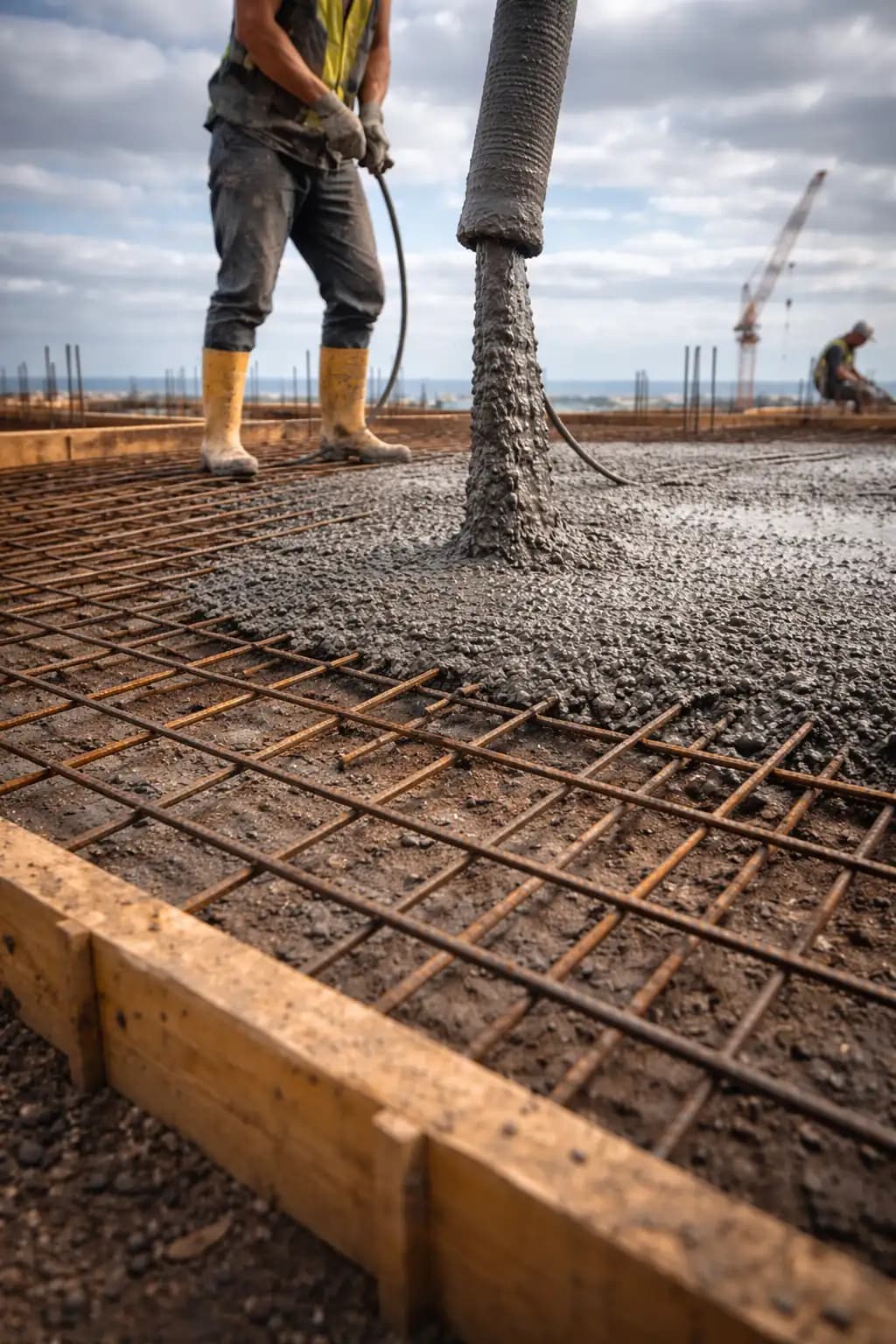 Betonozási munka – referencia kép